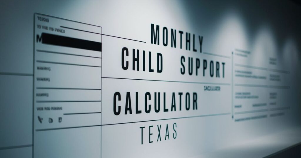 Monthly Child Support Calculator For Texas