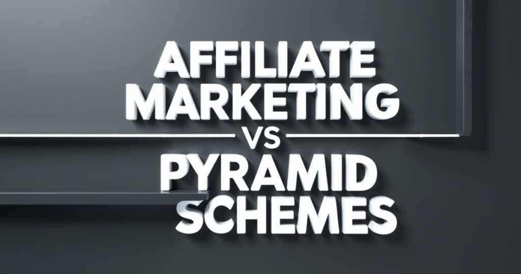 Affiliate Marketing vs Pyramid Schemes